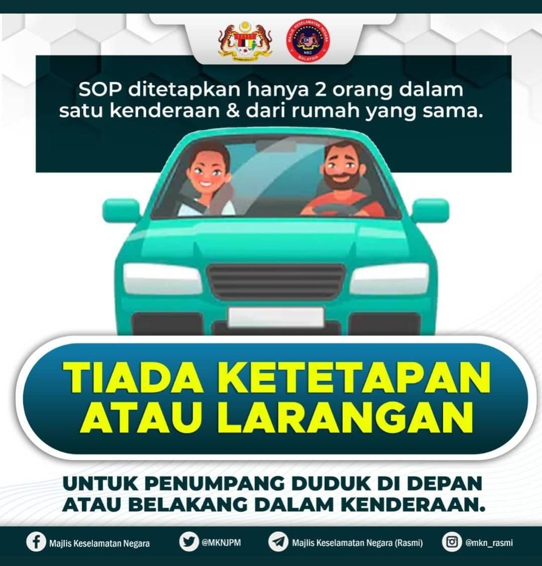 SOP kenderaan persendirian