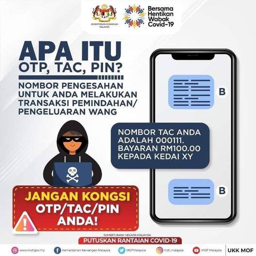 Jangan kongsi PIN TAC