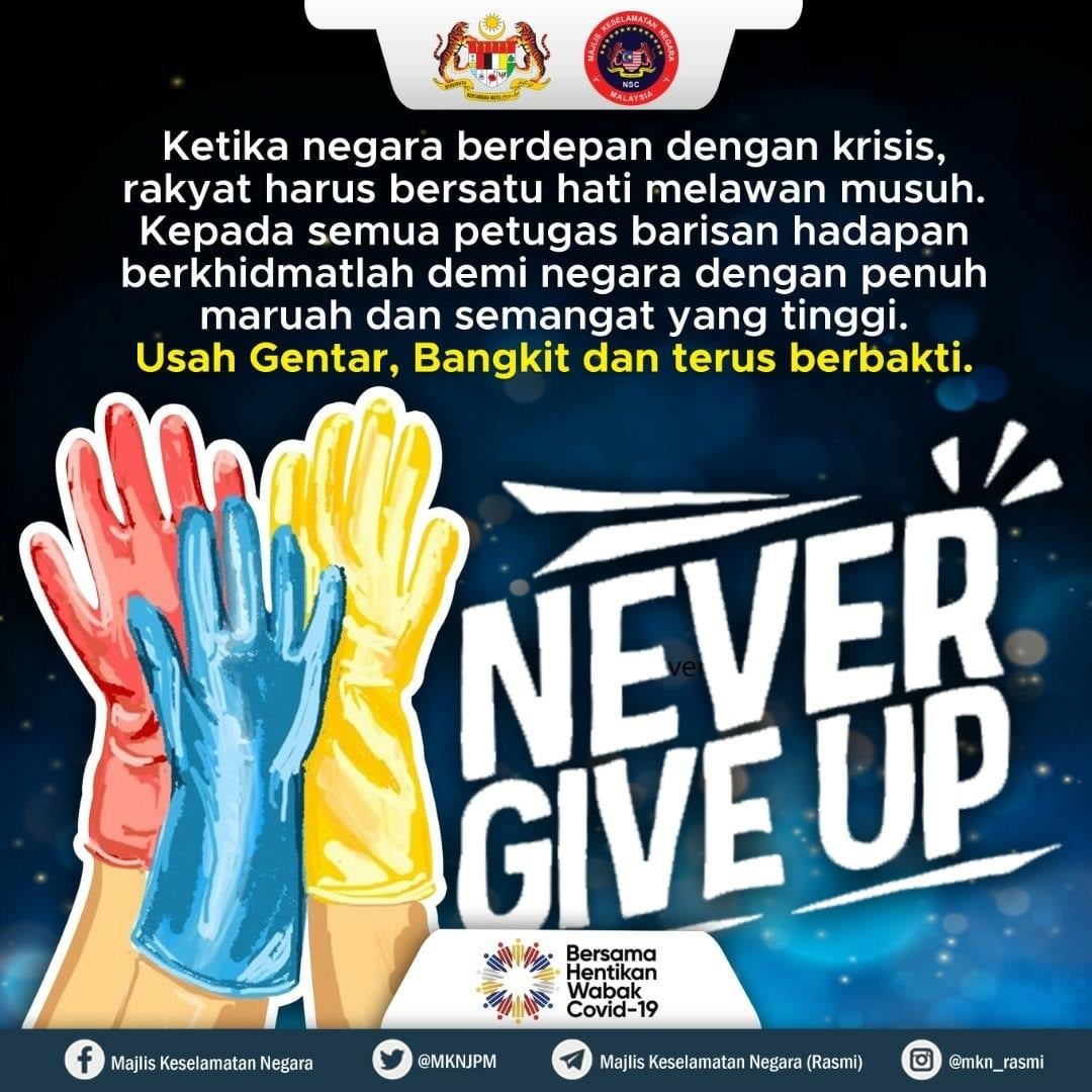 never give up