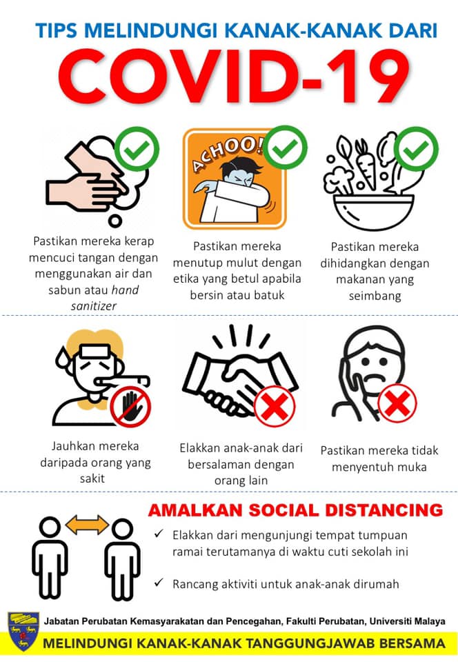 tipslindungi kanak2 dari covid19